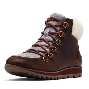 Sorel Brown and Gray Ankle Boots